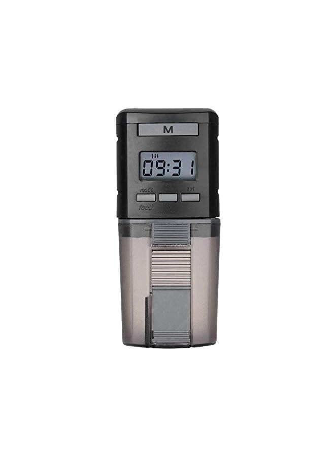 Aquarium Fish Feeder, 0.175L Capacity, Plastic, Timer, Suitable for Pelleted, Particle, Flake Feeds - Image 1